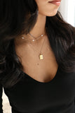 goddess necklace { silver + gold }