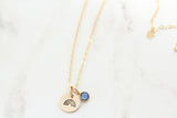 rainbow necklace {silver + gold}