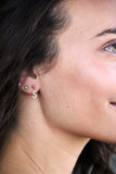 birthstone post earrings