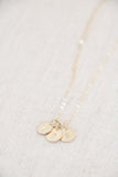 tiny initials {silver + gold}