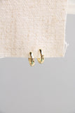 simple huggie hoops { silver + gold }