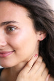 birthstone post earrings