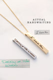 handwriting vertical bar { silver + gold }