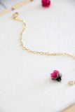 heart link chain { gold }