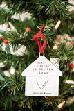 "home is where the heart is" ornament