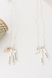 vertical bar necklace {with heart}
