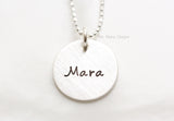 classic name necklace {sterling silver}