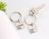 dad + grad keychain {pewter}