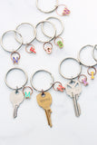colorful letter keychain { enamel }