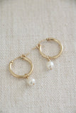 large pearl hoops