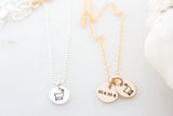llama necklace {silver & gold}