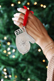 cozy mitten ornament
