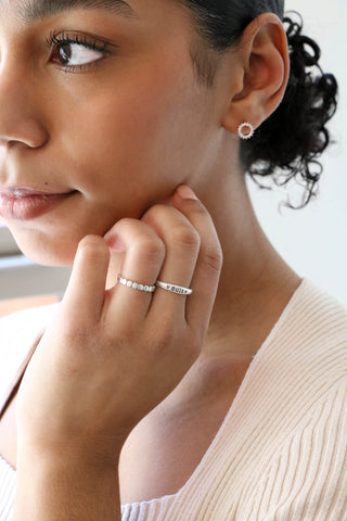 dot ring {sterling silver}