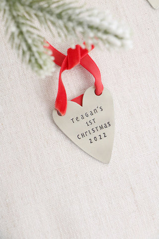 narrow heart ornament
