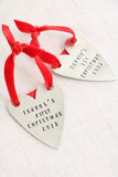 narrow heart ornament