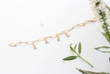 letter charm bracelet {silver + gold}