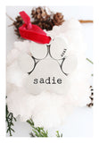 paw print ornament