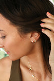 simple huggie hoops { silver + gold }