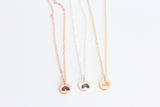 rainbow necklace {silver + gold}