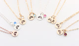 rainbow necklace {silver + gold}