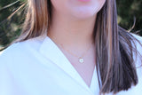 rainbow necklace {silver + gold}
