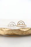 double arch ring { silver + gold }