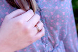 stacking birthstone ring {rose gold}
