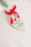 narrow heart ornament