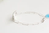 birthflower bar bracelet {sterling silver}