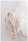 personalized textured cuff { sterling silver }