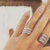 stacking name rings {sterling silver}