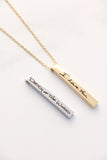 handwriting vertical bar { silver + gold }