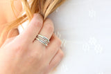 stacking name rings {sterling silver}