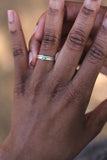 stacking birthstone ring {sterling silver}