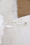 wrapped cuff (sterling silver}