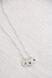 tiny initials {silver + gold}