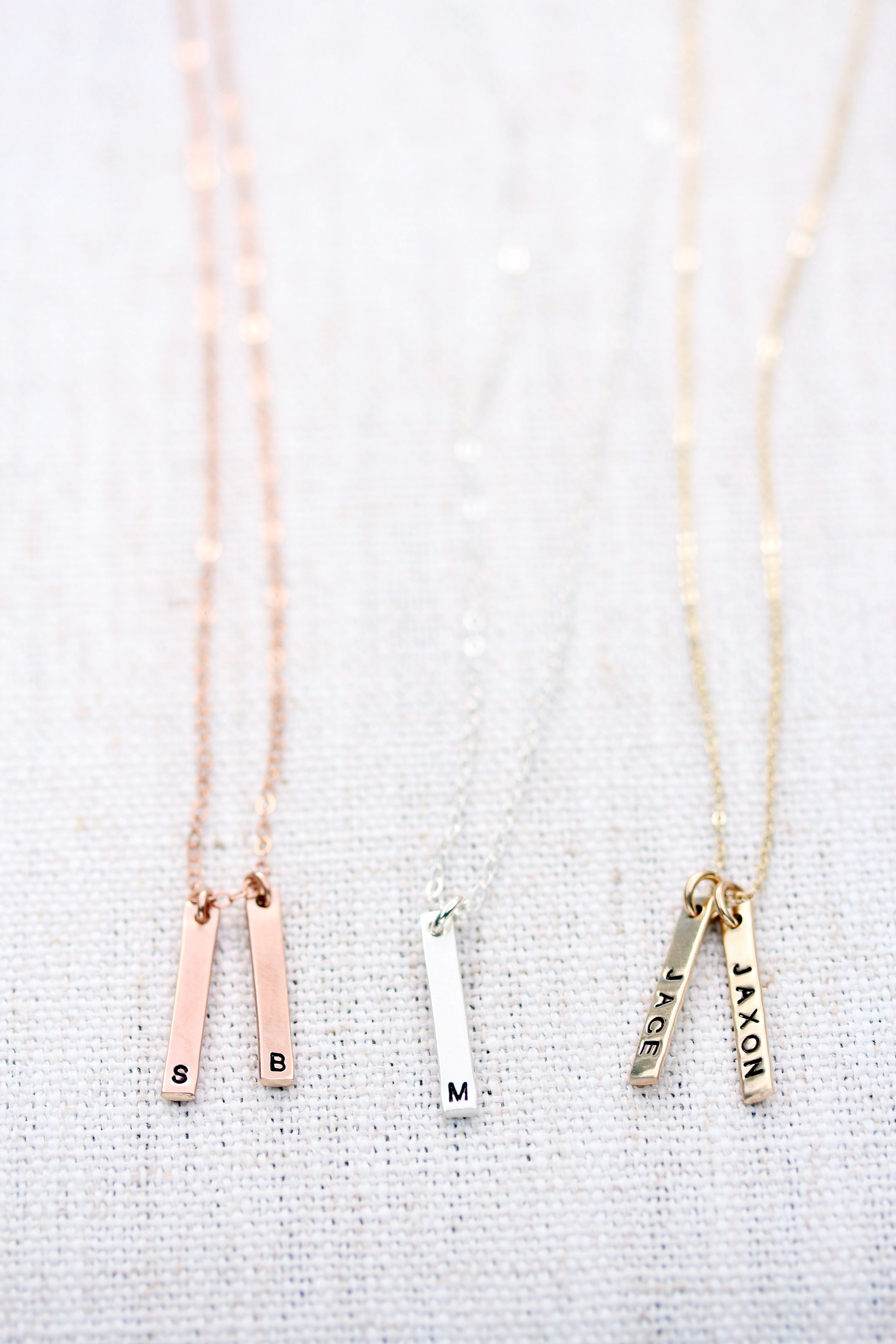 M bar necklace clearance