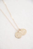 side by side name necklace { silver + gold }
